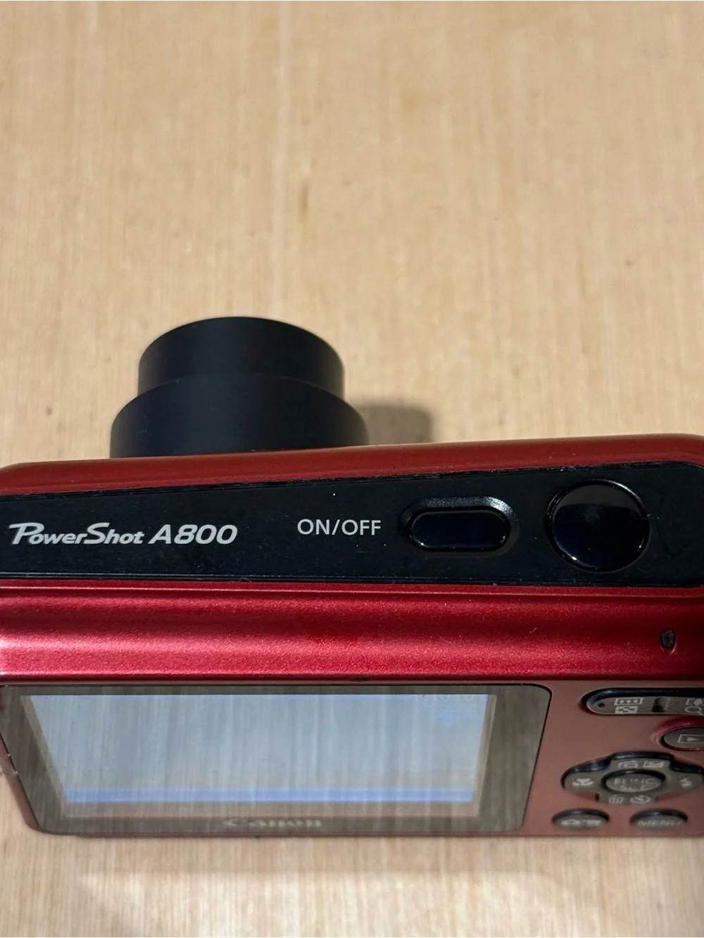 Canon PowerShot A800 10.0MP Digit Camera Red Tested Good w/Batt-SDCard Read Blw! - Picture 4 of 13